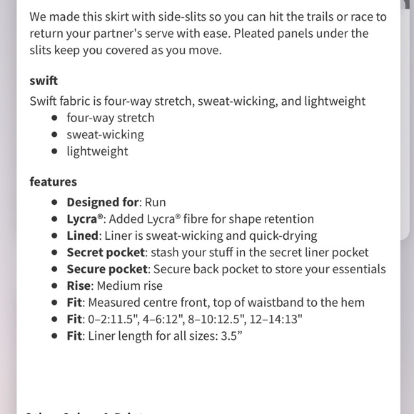 Lululemon Play Off the Pleats Skirt light purple - Picture 14 of 16